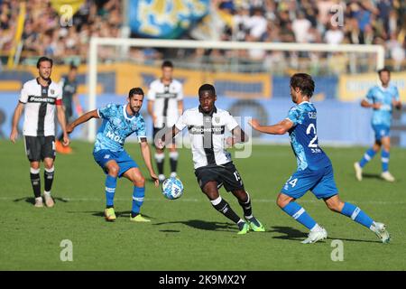 Ennio Tardini Stadium, Parma, Italien, 29. Oktober 2022, Ange-Yoan Bonny (Parma Calcio) während Parma Calcio gegen Como 1907 - Italienisches Fußballspiel der Serie B Credit: Live Media Publishing Group/Alamy Live News Stockfoto