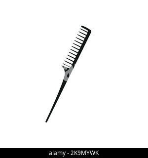 Cartoon-Haarbürsten. Haarpflege Kunststoff Haarkämme, modische Haar Styling Pinsel Vektor Illustration Set. Friseur Zubehör Werkzeuge. Eps 10 Stock Vektor