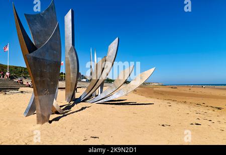 Omaha Beach. Normandie Frankreich Stockfoto