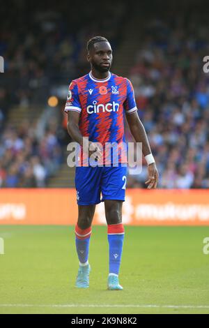 London, Großbritannien. 29. Oktober 2022. Odsonne Edouard während des Premier League-Spiels zwischen Crystal Palace und Southampton im Selhurst Park, London, England am 29. Oktober 2022. Foto von Pedro Soares. Nur zur redaktionellen Verwendung, Lizenz für kommerzielle Nutzung erforderlich. Keine Verwendung bei Wetten, Spielen oder Veröffentlichungen einzelner Clubs/Vereine/Spieler. Kredit: UK Sports Pics Ltd/Alamy Live Nachrichten Stockfoto