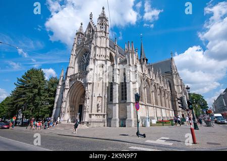 Kirche Notre Dame du Sablon, Brüssel, Belgien Stockfoto