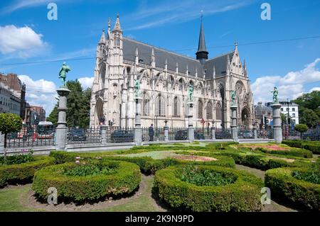 Kirche Notre Dame du Sablon, Brüssel, Belgien Stockfoto
