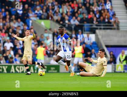 Brighton, Großbritannien. 29.. Oktober 2022. Während des Premier League-Spiels zwischen Brighton & Hove Albion und Chelsea im Amex am 29. 2022. Oktober in Brighton, England. (Foto von Jeff Mood/phcimages.com) Quelle: PHC Images/Alamy Live News Stockfoto