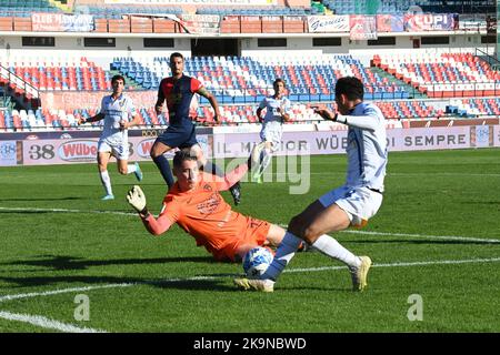 Cosenza, Italien. 29. Oktober 2022. MARSON LEONARDO (C0SENZA) während Cosenza Calcio vs Frosinone Calcio, Italienisches Fußballspiel der Serie B in Cosenza, Italien, Oktober 29 2022 Quelle: Independent Photo Agency/Alamy Live News Stockfoto