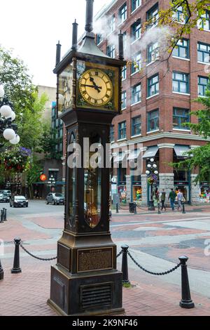 Gastown Dampfuhr, Vancouver, Kanada Stockfoto