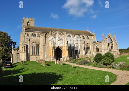 St. Margaret's Church, Cley am Meer, Norfolk, England, Großbritannien Stockfoto