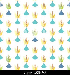 Nahtloser abstrakter Hintergrund mit stilisierten Blumensträußen Stock Vektor