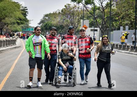 Guayaquil, Equador. 29. Oktober 2022. Während Flamengo x Athletico PR, einem Spiel, das für das Copa Libertadores Finale 2022 gültig ist, das am Samstagnachmittag (29) im George Capwell Stadium in der Stadt Guayaquil (Ecuador) ausgetragen wurde. Kredit: Nayra Halm/FotoArena/Alamy Live Nachrichten Stockfoto