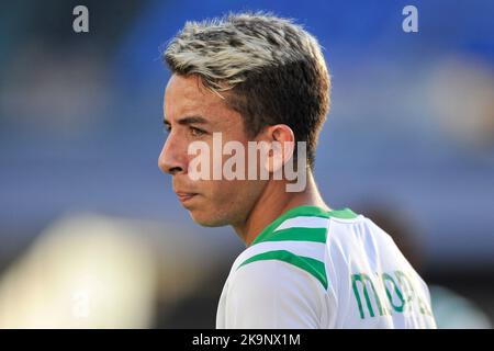 Napoli, Italien. 29. Oktober 2022. Maxime López Spieler von Sassuolo, während des Spiels der italienischen Serie A Liga zwischen Napoli gegen Sassuolo Endergebnis, Napoli 4, Sassuolo 0, Spiel im Diego Armando Maradona Stadion gespielt. Napoli, Italien, 29. Oktober 2022. (Foto von Vincenzo Izzo/Sipa USA) Quelle: SIPA USA/Alamy Live News Stockfoto