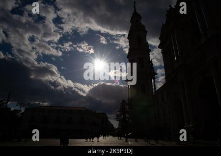 Historische Denkmäler in der Stadt Salerno Italien Stockfoto