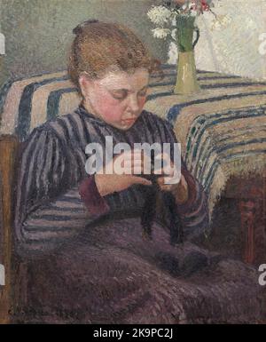 Frauenmende. Camille Pissarro.1895. Stockfoto