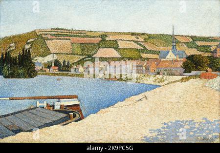 Les Andelys, Côte d’Aval. Paul Signac. 1886. Stockfoto