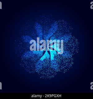 Abstraktes, florales, farbenfrohes Ornament. Element für das Design. Stock Vektor