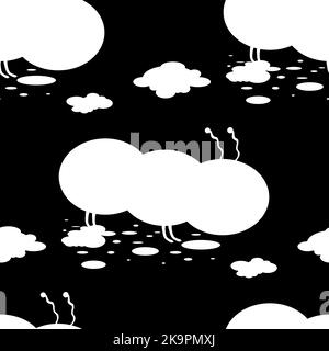 Niedliche helle Cartoon Raupen. Vektor nahtloses Muster . Stock Vektor