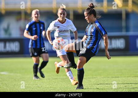 Sesto San Giovanni, Italien. 29. Oktober 2022. Mailand, Italien, 29.10.22 Flaminia Simonetti (20 Inter) während des Serie A Frauenspiels zwischen dem FC Internazionale und AS Roma im Breda-Stadion in Sesto San Giovanni Mailand, Italien Fußball (Cristiano Mazzi/SPP) Credit: SPP Sport Press Photo. /Alamy Live News Stockfoto