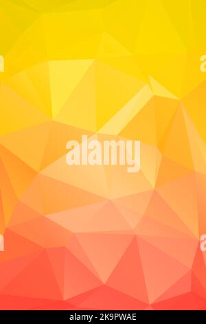 Abstrakter polygonaler, goldener vertikaler Hintergrund. Futuristischer Style. Geometrische bunte Dreiecksstruktur für Cover, Cases, Poster, Banner, Web. Mosaical Stock Vektor