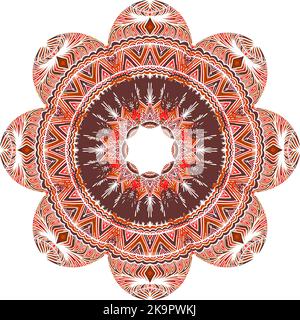 Florale Form stilisierter farbenfroher ostereier. Stock Vektor