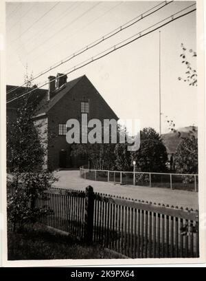 Das Bahnhofshaus in Kiruna. Stockfoto
