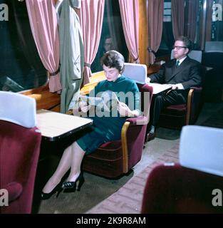 Staatsbahnen, SJ X0A5 1 Klasse Coup Stockfoto