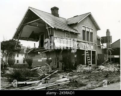 Slite Station House 1964. Stockfoto