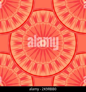 Abstraktes Designelement. Nahtlose runde Form Muster.Bunte Textur. Dekorative Abdeckung, Oberfläche. Stock Vektor