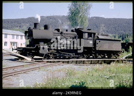 Valdresbanen. Norwegische Staatsbahnen, NSB 24B 264. Stockfoto