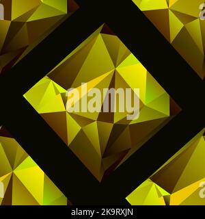 Abstrakter nahtloser Vektorhintergrund mit dreieckigen Polygonen Stock Vektor