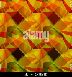 Abstraktes nahtloses dekoratives Vektormuster mit dreieckigen Polygonen Stock Vektor