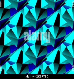 Abstraktes nahtloses dekoratives Vektormuster mit dreieckigen Polygonen Stock Vektor