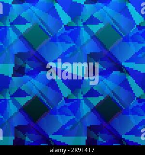 Abstraktes nahtloses dekoratives Vektormuster mit dreieckigen Polygonen Stock Vektor