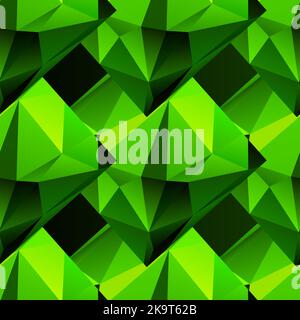 Abstraktes nahtloses dekoratives Vektormuster mit dreieckigen Polygonen Stock Vektor