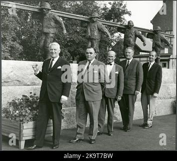 Einweihung des Rallar-Denkmals. Erik Upmark, Generaldirektor Der Staatsbahnen. Stockfoto