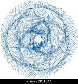 Dekorative Zierform. Abstraktes Symbol für Designprojekte. Stock Vektor
