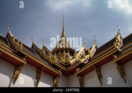 Dächer im Grand Palace in Bangkokk, Thailand. Stockfoto