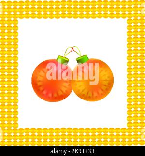 Bunte weihnachtskugeln. Set von realistischen Dekorationen. Kugeln für den Weihnachtsbaum Stock Vektor