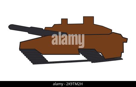 Militärgepanzerte Fahrzeuge Panzerkriegsmaschinen-Vektordesign Stock Vektor