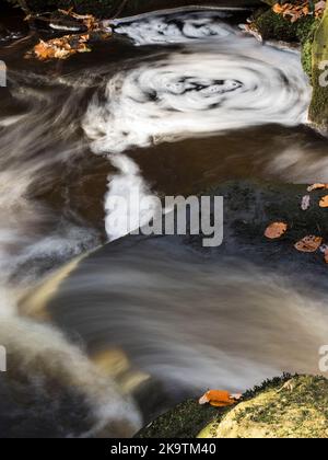 Padley Gorge Peak Distrcit Derbyshire Stockfoto