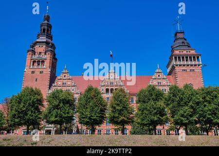 Regierungsbüro in Stettin, Polen Stockfoto