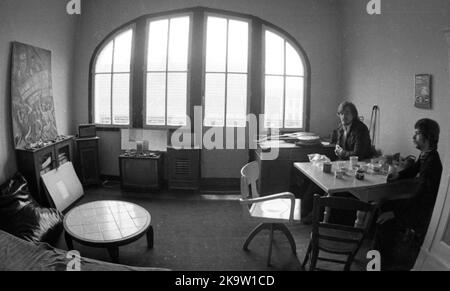 Mit der Besetzung eines Hauses reagierten das ASTA der Universität Münster und eine Reihe von Studenten auf die Veruntreuung von Wohnraum in Stockfoto