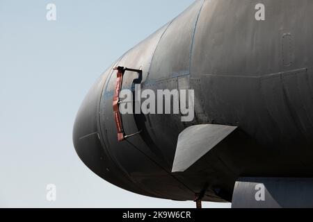 Der Rockwell B-1 Lancer ist ein überschalliger, variabler Flügel, schwerer Bomber, der von der US-Luftwaffe eingesetzt wird. Es ist einer von drei strategischen Bombern, die in der US-Luftwaffenflotte dienen. . Edwards Air Force Base, Kalifornien, USA am 16. Oktober 2022. Foto von Tomas Arnoux/ABACAPRESS.COM Stockfoto