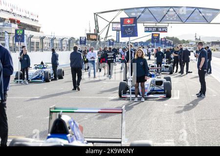 Ambiance Grille de deept, startend gridduring the FIA Motorsport Games, on the Circuit Paul Ricard from October 27 to 30, 2022 in Le Castellet, France - Photo Marc de Mattia / DPPI Stockfoto