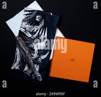 Hermes Mythiques Phoenix Schal Stockfoto