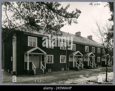 Neue Wohngebäude in Värtan. Stockfoto