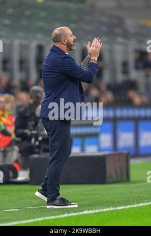 Mailand, Italien. 29. Oktober 2022. Manager Dejan Stankovic von Sampdoria sah in der Serie Ein Spiel zwischen Inter und Sampdoria bei Giuseppe Meazza in Mailand. (Foto: Gonzales Photo/Alamy Live News Stockfoto