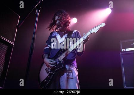 Fotografien von Coffin, die am 29.. Oktober 2022 im Barrowland Ballroom in Glasgow auftrat Stockfoto