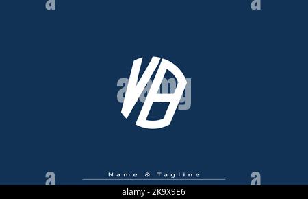Alphabet Buchstaben Initialen Monogramm Logo VB , BV Stock Vektor