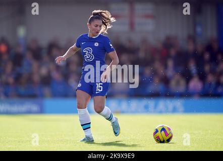 Chelseas Eve Perisset während des Spiels der Barclays Women's Super League in Kingsmeadow, London. Bilddatum: Sonntag, 30. Oktober 2022. Stockfoto