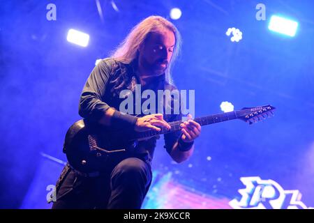 Lucca, Italien. 29. Oktober 2022. Rhapsody of Fire spielen live bei Lucca Comics and Games 2022. (Foto: Stefano Dalle Luche/Pacific Press) Quelle: Pacific Press Media Production Corp./Alamy Live News Stockfoto