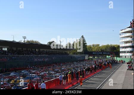 Imola, Italien. 30. Oct, 2022. ferrari Show imola World Finals during Ferrari Challenge World Finals day 2, Ferrari Challenge Cup in Imola, Italy, October 30 2022 Credit: Independent Photo Agency/Alamy Live News Stockfoto