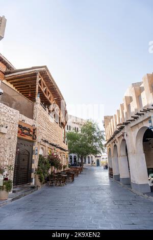 Souq Waqif ist einer der wichtigsten traditionellen Marktplatz in Doha, Katar. Stockfoto